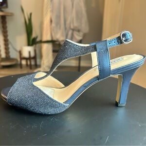Alex Marie Navy Sparkle Heel - Size 6 - Never Worn